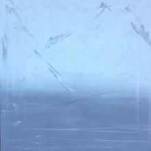 Neve, acrilico e sabbia su tela, 100x100 cm, 2014